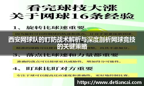 西安网球队的盯防战术解析与深度剖析网球竞技的关键策略